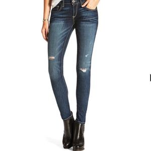 Ultra Stretch Skinny Denim Distressed